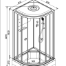 Душевая кабина Deto D279S+ эл.