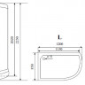 Timo Standart T-1102 L душевая кабина (120*85*220), шт