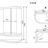 Timo Standart T-1110 R душевая кабина (110*85*220), шт