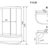 Timo Standart T-1120 L душевая кабина (120*85*220), шт