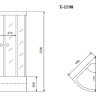 Timo Standart T-1190 P душевая кабина (90*90*220), шт