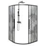 Душевое ограждение DETO HB 120 Black