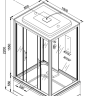 Душевая кабина Deto ЕМ4515 с электрикой (эл.)