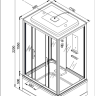 Душевая кабина Deto ЕМ4517 стандартная