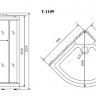 Timo Comfort T-8809 Clean Glass душевая кабина (90*90*220), шт