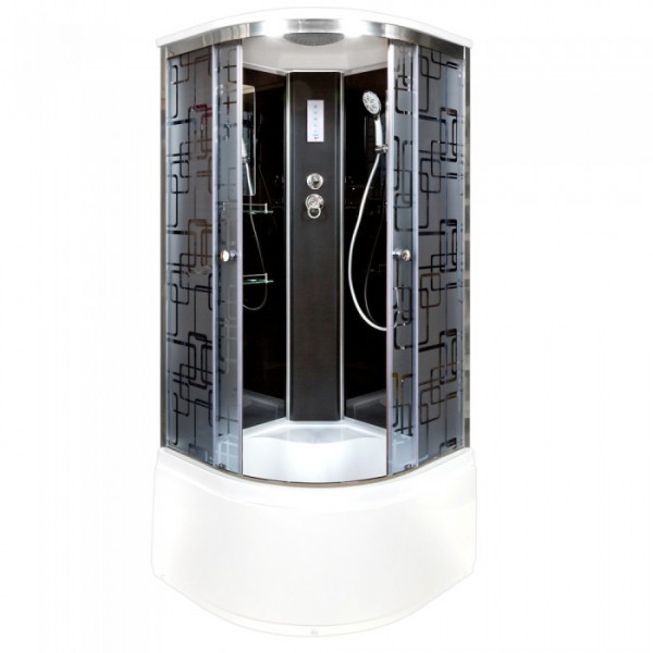 Душевая кабина Deto BМ4590 с электрикой BLACK