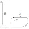 Timo Standart T-6602 Silver R душевая кабина (120*85*220), шт